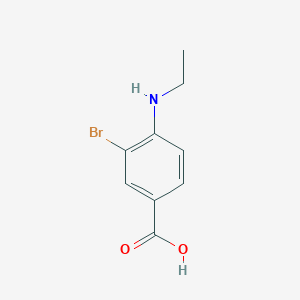 molecular formula C9H10BrNO2 B3185212 3-Bromo-4-(ethylamino)benzoic acid CAS No. 1131615-03-6