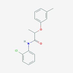 molecular formula C16H16ClNO2 B318524 N-(2-chlorophenyl)-2-(3-methylphenoxy)propanamide 