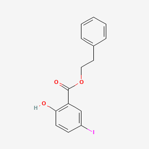 molecular formula C15H13IO3 B3185263 Phenethyl 2-hydroxy-5-iodobenzoate CAS No. 1131622-43-9