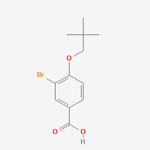 molecular formula C12H15BrO3 B3185281 3-Bromo-4-(neopentyloxy)benzoic acid CAS No. 1131622-52-0