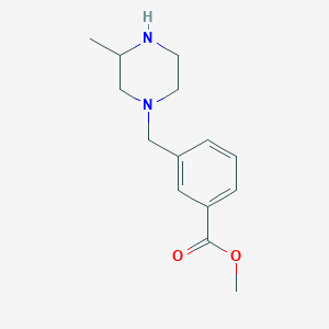 methyl 3-((3-methylpiperazin-1-yl)methyl) benzoate