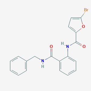 molecular formula C19H15BrN2O3 B318533 N-[2-(benzylcarbamoyl)phenyl]-5-bromofuran-2-carboxamide 