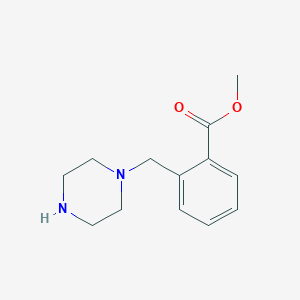 molecular formula C13H18N2O2 B3185340 Methyl 2-((piperazin-1-yl)methyl)benzoate CAS No. 1131622-80-4