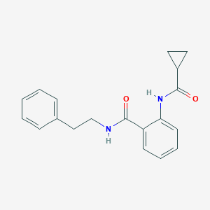 molecular formula C19H20N2O2 B318536 2-[(cyclopropylcarbonyl)amino]-N-(2-phenylethyl)benzamide 