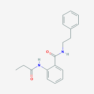 molecular formula C18H20N2O2 B318537 N-(2-phenylethyl)-2-(propanoylamino)benzamide 