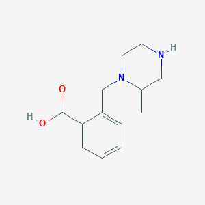 molecular formula C13H18N2O2 B3185373 1-(2-Carboxyphenyl methyl)-2-methyl piperazine CAS No. 1131623-05-6
