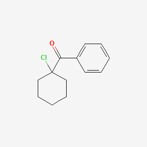 molecular formula C13H15ClO B3185410 (1-Chlorocyclohexyl)(phenyl)methanone CAS No. 1135-71-3