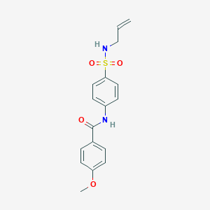molecular formula C17H18N2O4S B318542 N-{4-[(allylamino)sulfonyl]phenyl}-4-methoxybenzamide 