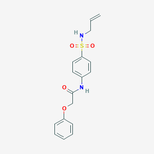 molecular formula C17H18N2O4S B318543 N-{4-[(allylamino)sulfonyl]phenyl}-2-phenoxyacetamide 