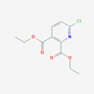 molecular formula C11H12ClNO4 B3185434 Diethyl 6-chloropyridine-2,3-dicarboxylate CAS No. 114526-81-7