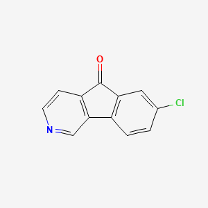 molecular formula C12H6ClNO B3185447 5H-Indeno[1,2-c]pyridin-5-one, 7-chloro- CAS No. 114995-34-5