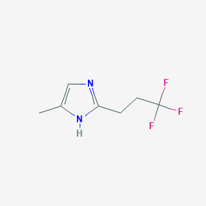 molecular formula C7H9F3N2 B3185481 4-Methyl-2-(3,3,3-trifluoropropyl)-1H-imidazole CAS No. 1156499-18-1