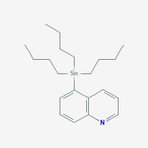 molecular formula C21H33NSn B3185489 Quinoline, 5-(tributylstannyl)- CAS No. 1161976-17-5