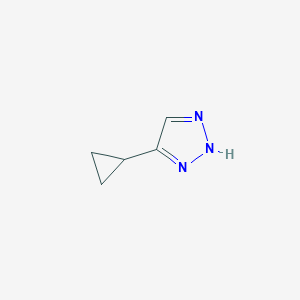 molecular formula C5H7N3 B3185497 4-Cyclopropyl-1H-1,2,3-triazole CAS No. 1163692-73-6