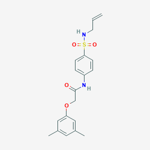 molecular formula C19H22N2O4S B318551 N-{4-[(allylamino)sulfonyl]phenyl}-2-(3,5-dimethylphenoxy)acetamide 