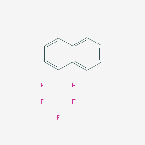 molecular formula C12H7F5 B3185527 Naphthalene, 1-(pentafluoroethyl)- CAS No. 117081-47-7