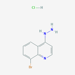 molecular formula C9H9BrClN3 B3185558 8-Bromo-4-hydrazinoquinoline hydrochloride CAS No. 1172264-62-8