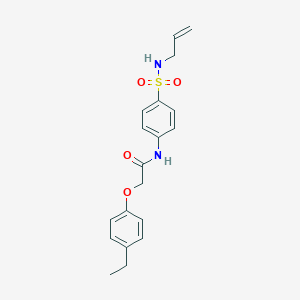 molecular formula C19H22N2O4S B318557 N-{4-[(allylamino)sulfonyl]phenyl}-2-(4-ethylphenoxy)acetamide 
