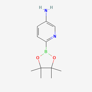 molecular formula C11H17BN2O2 B3185582 6-(4,4,5,5-Tetramethyl-1,3,2-dioxaborolan-2-yl)pyridin-3-amine CAS No. 1176723-60-6