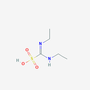 molecular formula C5H12N2O3S B3185587 Methanesulfonic acid, 1-(ethylamino)-1-(ethylimino)- CAS No. 117766-00-4