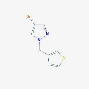 molecular formula C8H7BrN2S B3185596 4-Bromo-1-(thiophen-3-ylmethyl)-1H-pyrazole CAS No. 1179298-72-6