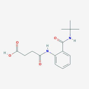 molecular formula C15H20N2O4 B318562 4-{2-[(Tert-butylamino)carbonyl]anilino}-4-oxobutanoic acid 