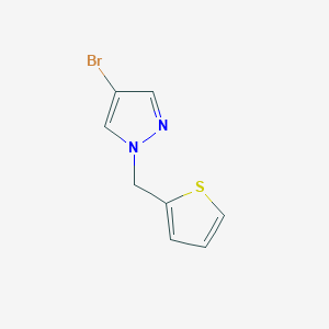 molecular formula C8H7BrN2S B3185630 4-Bromo-1-(thiophen-2-ylmethyl)-1H-pyrazole CAS No. 1183024-77-2