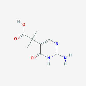 molecular formula C8H11N3O3 B3185632 2-(2-Amino-4-hydroxypyrimidin-5-yl)-2-methylpropanoic acid CAS No. 1184920-53-3