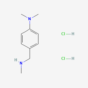 molecular formula C10H18Cl2N2 B3185651 N-Methyl-4-(dimethylamino)benzylamine dihydrochloride CAS No. 1186663-15-9