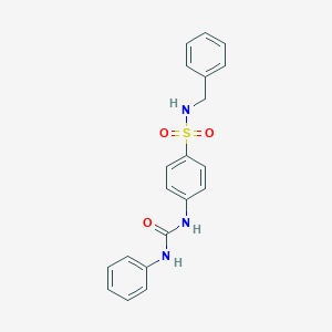 molecular formula C20H19N3O3S B318568 4-[(anilinocarbonyl)amino]-N-benzylbenzenesulfonamide 