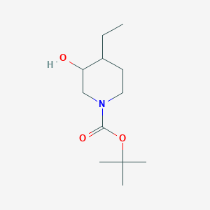 molecular formula C12H23NO3 B3185682 Tert-butyl 4-ethyl-3-hydroxypiperidine-1-carboxylate CAS No. 1188264-81-4