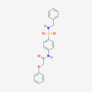 molecular formula C21H20N2O4S B318570 N-[4-(benzylsulfamoyl)phenyl]-2-phenoxyacetamide 