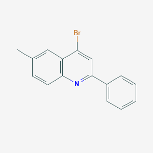 molecular formula C16H12BrN B3185729 4-Bromo-6-methyl-2-phenylquinoline CAS No. 1189105-93-8
