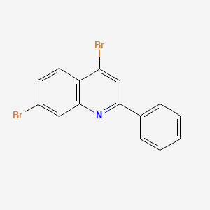 molecular formula C15H9Br2N B3185739 4,7-Dibromo-2-phenylquinoline CAS No. 1189105-95-0