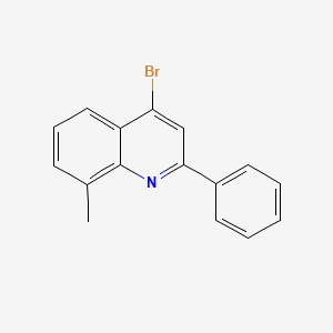 molecular formula C16H12BrN B3185740 4-Bromo-8-methyl-2-phenylquinoline CAS No. 1189105-96-1
