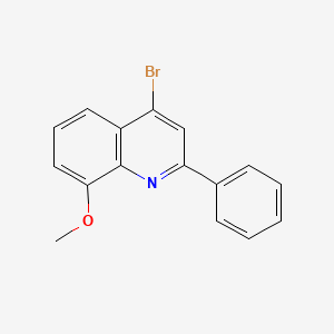 molecular formula C16H12BrNO B3185747 4-Bromo-8-methoxy-2-phenylquinoline CAS No. 1189105-99-4