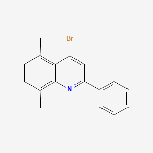 molecular formula C17H14BrN B3185781 4-Bromo-5,8-dimethyl-2-phenylquinoline CAS No. 1189106-14-6
