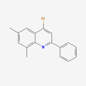 molecular formula C17H14BrN B3185789 4-Bromo-6,8-dimethyl-2-phenylquinoline CAS No. 1189106-16-8