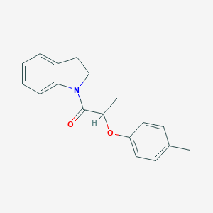 molecular formula C18H19NO2 B318579 1-[2-(4-Methylphenoxy)propanoyl]indoline 