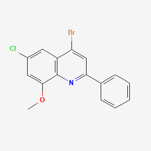 4-Bromo-6-chloro-8-methoxy-2-phenylquinoline