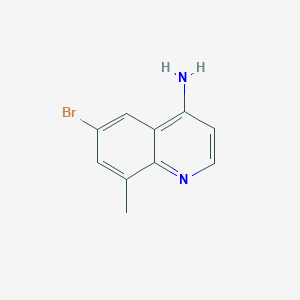 molecular formula C10H9BrN2 B3185819 6-Bromo-8-methylquinolin-4-amine CAS No. 1189106-47-5