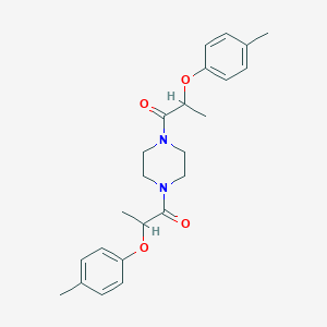 molecular formula C24H30N2O4 B318585 1,4-Bis[2-(4-methylphenoxy)propanoyl]piperazine 