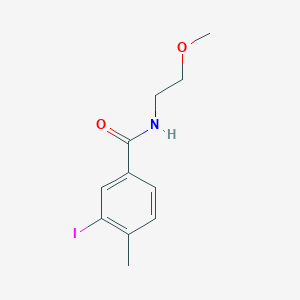 molecular formula C11H14INO2 B318586 3-iodo-N-(2-methoxyethyl)-4-methylbenzamide 