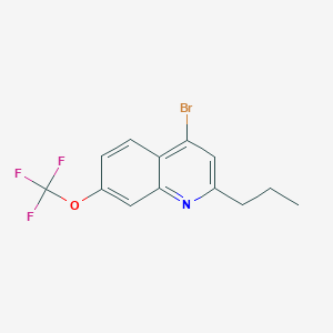 4-Bromo-2-propyl-7-trifluoromethoxyquinoline