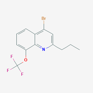 4-Bromo-2-propyl-8-trifluoromethoxyquinoline