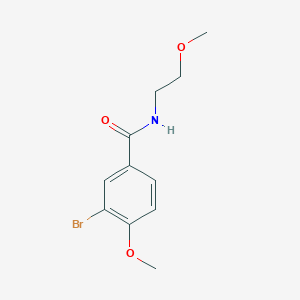 3-bromo-4-methoxy-N-(2-methoxyethyl)benzamide