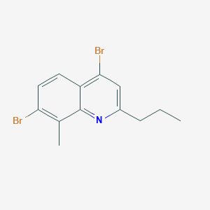 4,7-Dibromo-8-methyl-2-propylquinoline