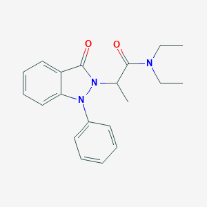 molecular formula C20H23N3O2 B031859 N,N-diethyl-2-(3-oxo-1-phenylindazol-2-yl)propanamide CAS No. 392671-31-7