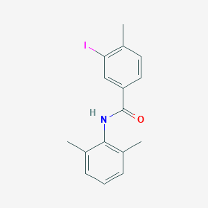 molecular formula C16H16INO B318596 N-(2,6-dimethylphenyl)-3-iodo-4-methylbenzamide 