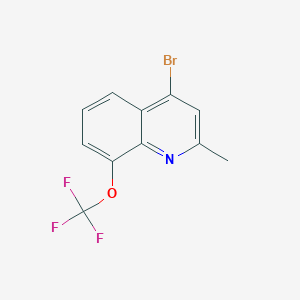 molecular formula C11H7BrF3NO B3185966 4-Bromo-2-methyl-8-trifluoromethoxyquinoline CAS No. 1189107-44-5